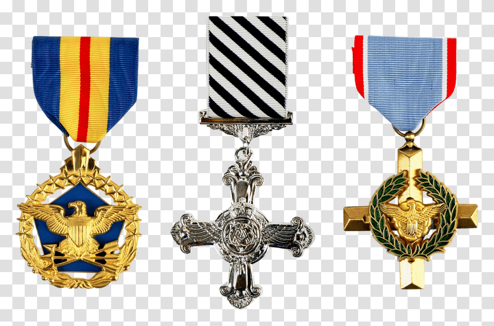 Eagle Medal Of Honor, Crucifix, Cross, Gold Transparent Png