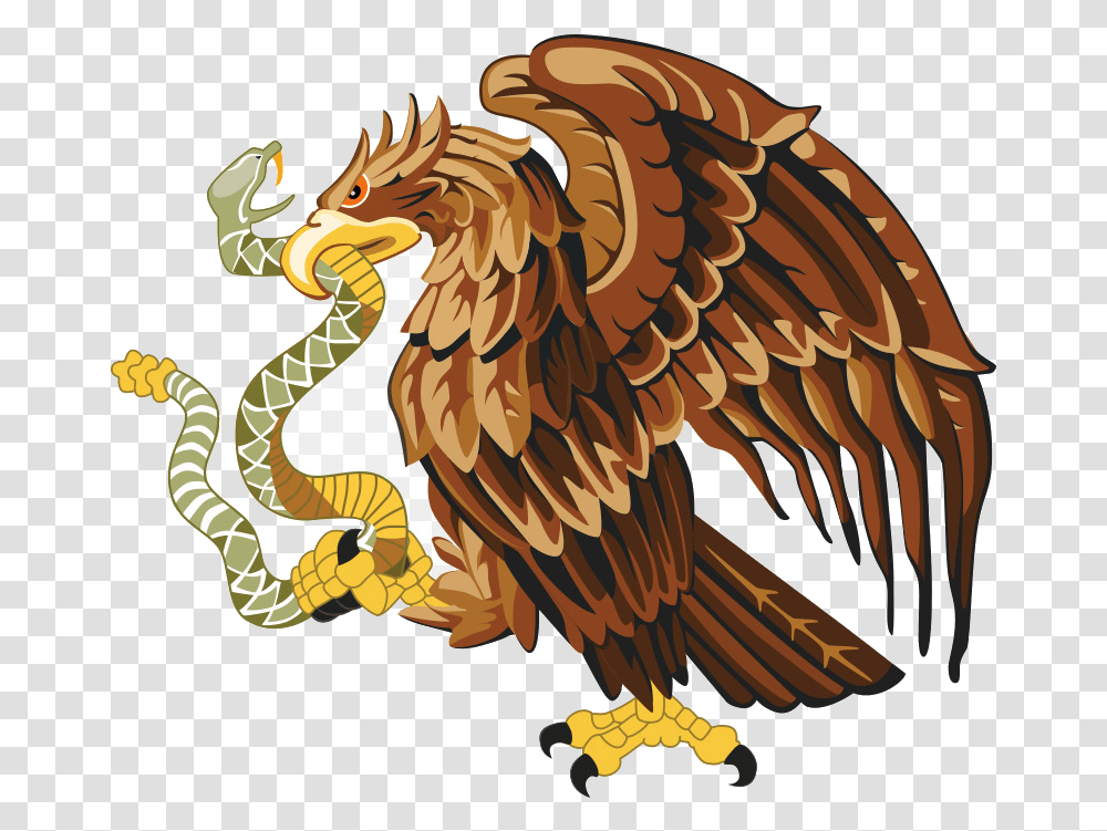 Eagle Mexican Clipart Mexico Cuisine Bald, Dinosaur, Reptile, Animal, Bird Transparent Png