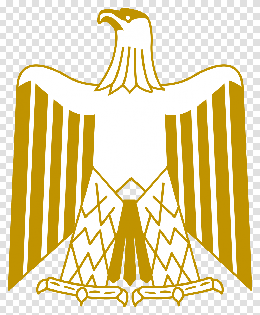 Eagle Of Saladin Egyptian Eagle On Flag, Gold, Emblem, Trophy Transparent Png