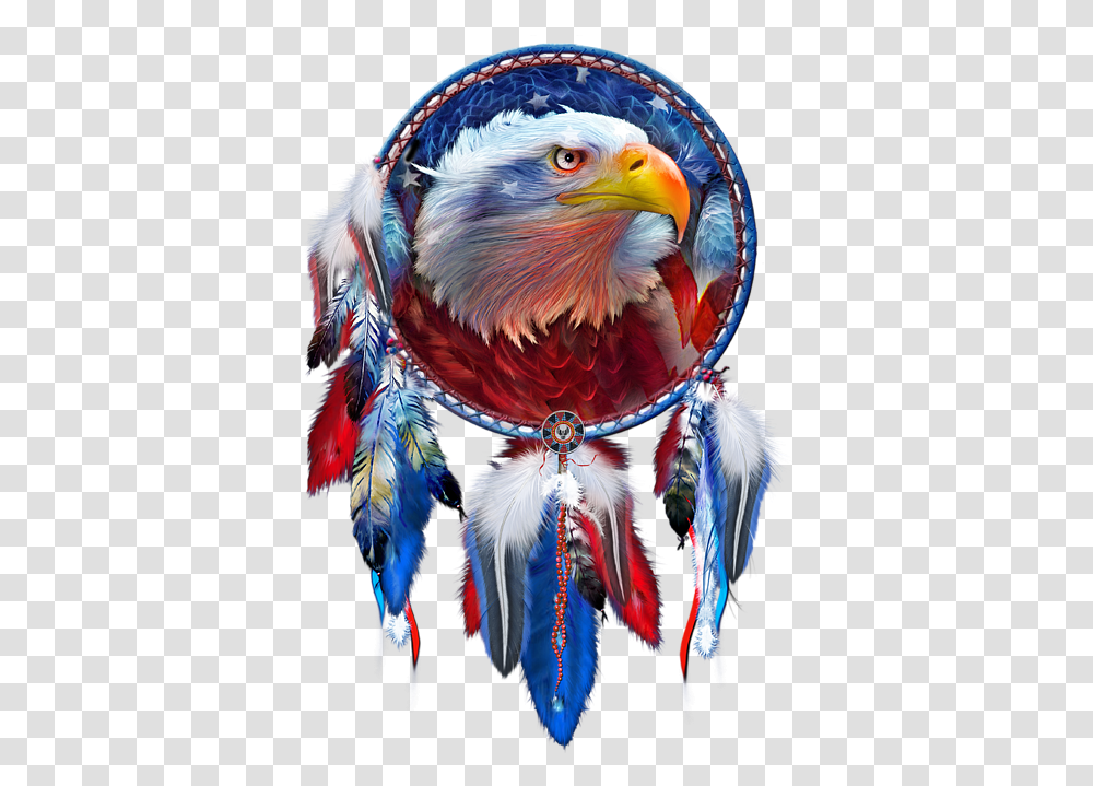 Eagle Red White Blue, Bird, Animal, Crowd, Carnival Transparent Png