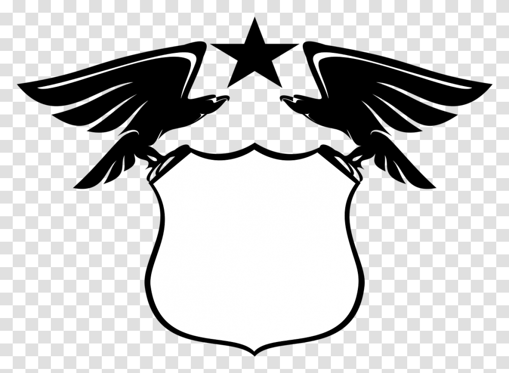 Eagle Shield, Stencil, Mustache, Binoculars Transparent Png