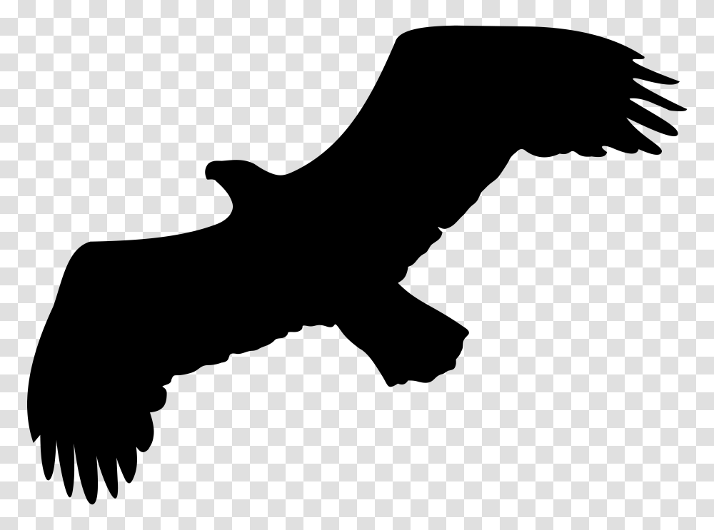 Eagle Silhouette Clip, Cross, Stencil, Logo Transparent Png