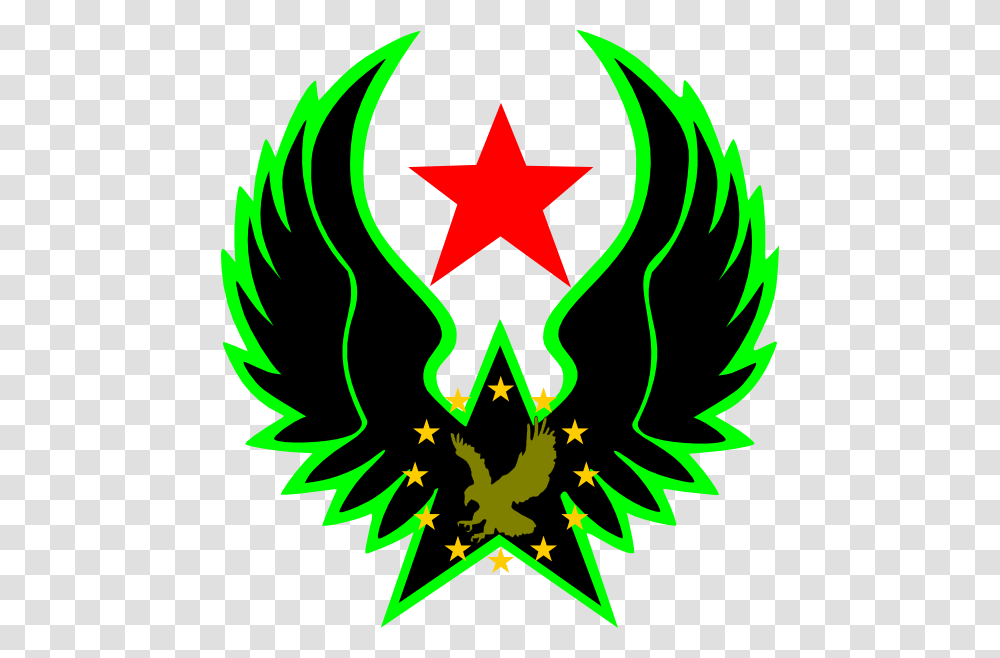 Eagle Star Hero Clip Art Logo For Picsart, Emblem, Star Symbol Transparent Png