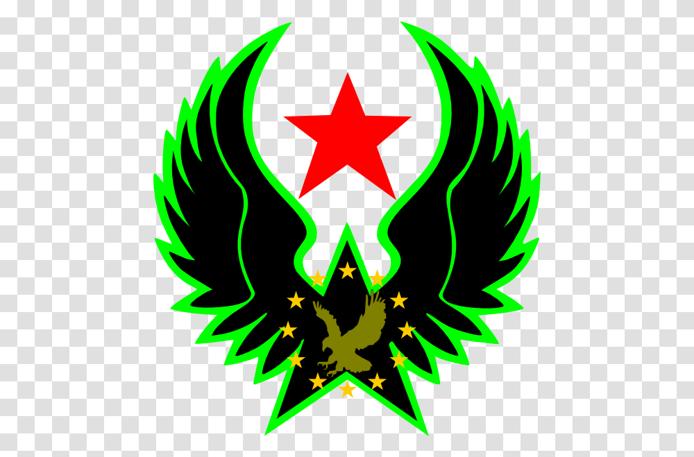 Eagle Star Hero Clip Art Star Wing Red Star With Wings, Symbol, Star Symbol, Poster, Advertisement Transparent Png
