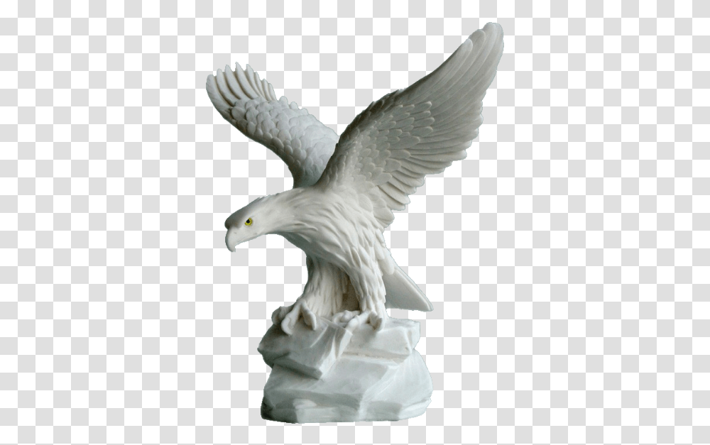 Eagle Statue Taking Off Made Of Alabaster Alabaster, Bird, Animal, Hawk, Kite Bird Transparent Png