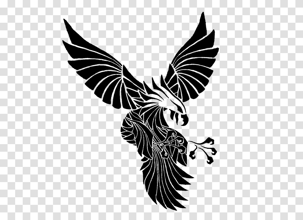 Eagle Tattoo Background Eagle Tattoo Background, Symbol, Emblem, Bird, Animal Transparent Png