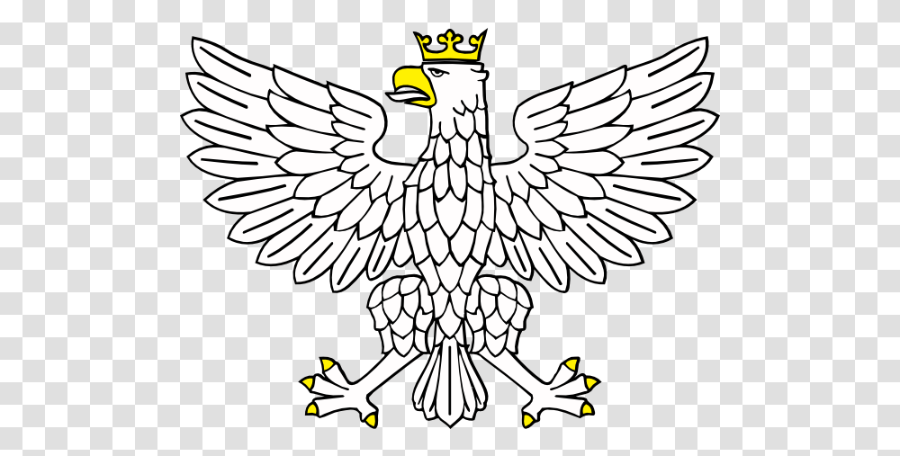 Eagle Wearing Crown Svg Clip Arts Download Clip Arts Free Eagle With A Crown, Bird, Animal, Symbol, Emblem Transparent Png