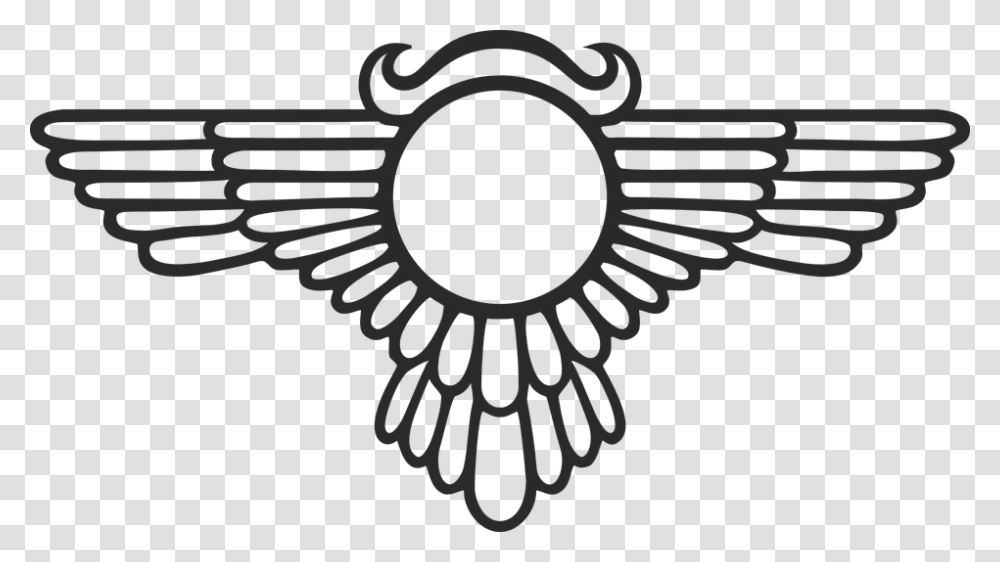 Eagle Wings Background Egyptian Symbol Clipart, Gun, Weapon, Weaponry, Emblem Transparent Png