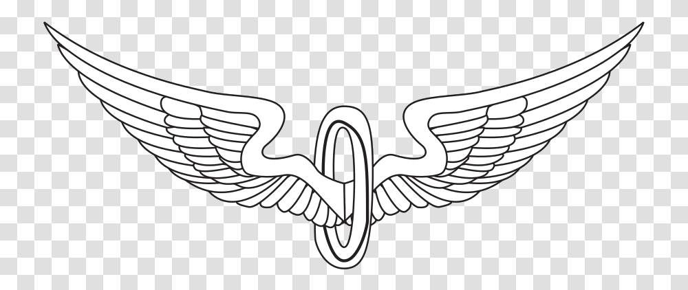 Eagle Wings Outline Svg Vector Clip Art Line Art, Emblem, Symbol, Logo, Trademark Transparent Png