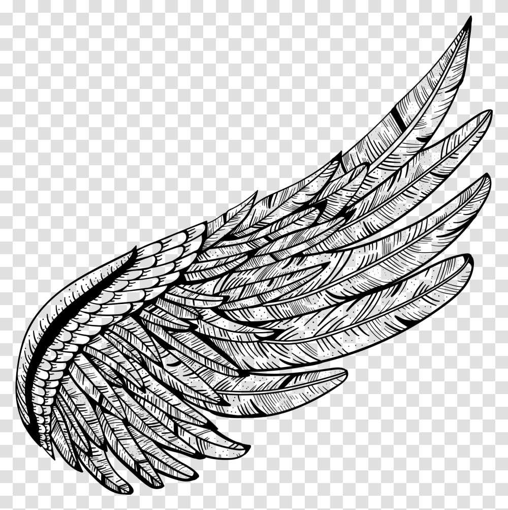 Eagle Wings Tattoo, Gray, World Of Warcraft Transparent Png