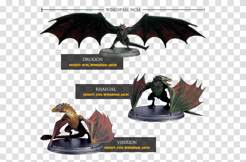 Eaglemoss Game Of Thrones Dragons Game Of Thrones Statue, Sculpture, Art, Painting, Ornament Transparent Png