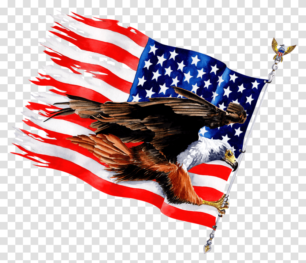 Eagles And Flags, American Flag Transparent Png