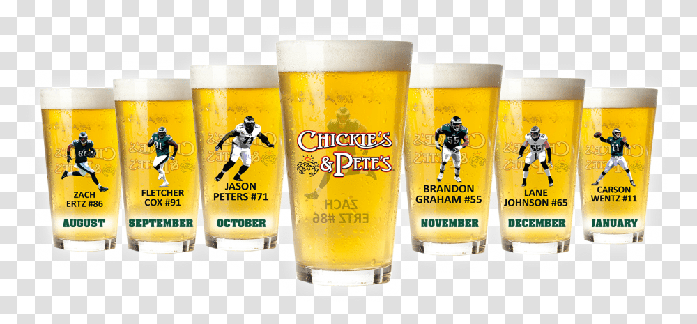 Eagles Collectible Glasses Wheat Beer, Beer Glass, Alcohol, Beverage, Drink Transparent Png