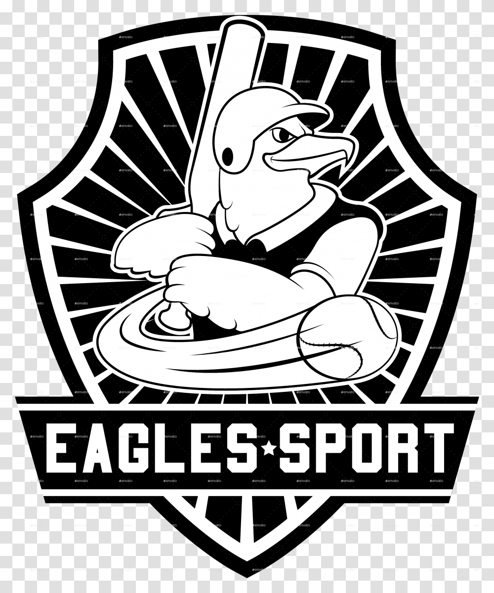 Eagles Sport Baseball Team Logo Baseball Teams Logo Eagle Team Logo, Poster, Advertisement, Animal, Symbol Transparent Png