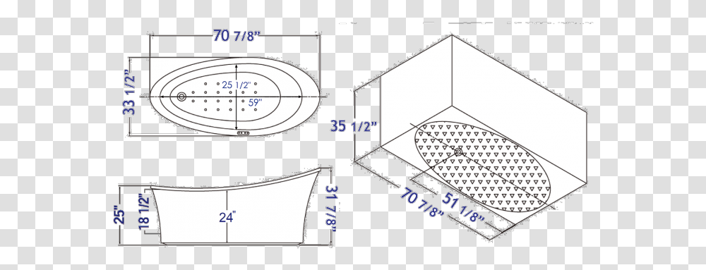 Eago Am1800 Six Foot White Free Standing Air Bubble Bathtub Architecture, Clock Tower, Building, Plot, Diagram Transparent Png