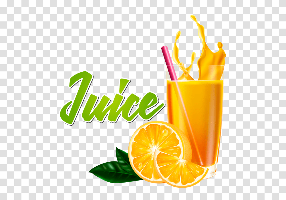Ealistic Vaso De Jugo De Naranja Con Frutas Y Splash Uice Naranja, Juice, Beverage, Drink, Orange Juice Transparent Png
