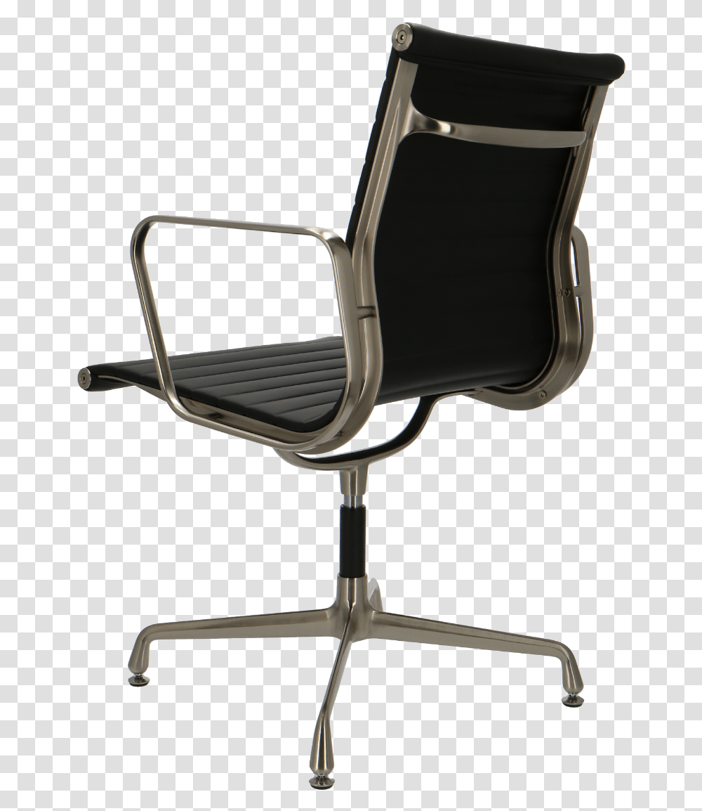 Eames Office Chair Ea 108 Premium Brushed Aluminium Office Chair, Furniture, Cushion, Armchair, Headrest Transparent Png