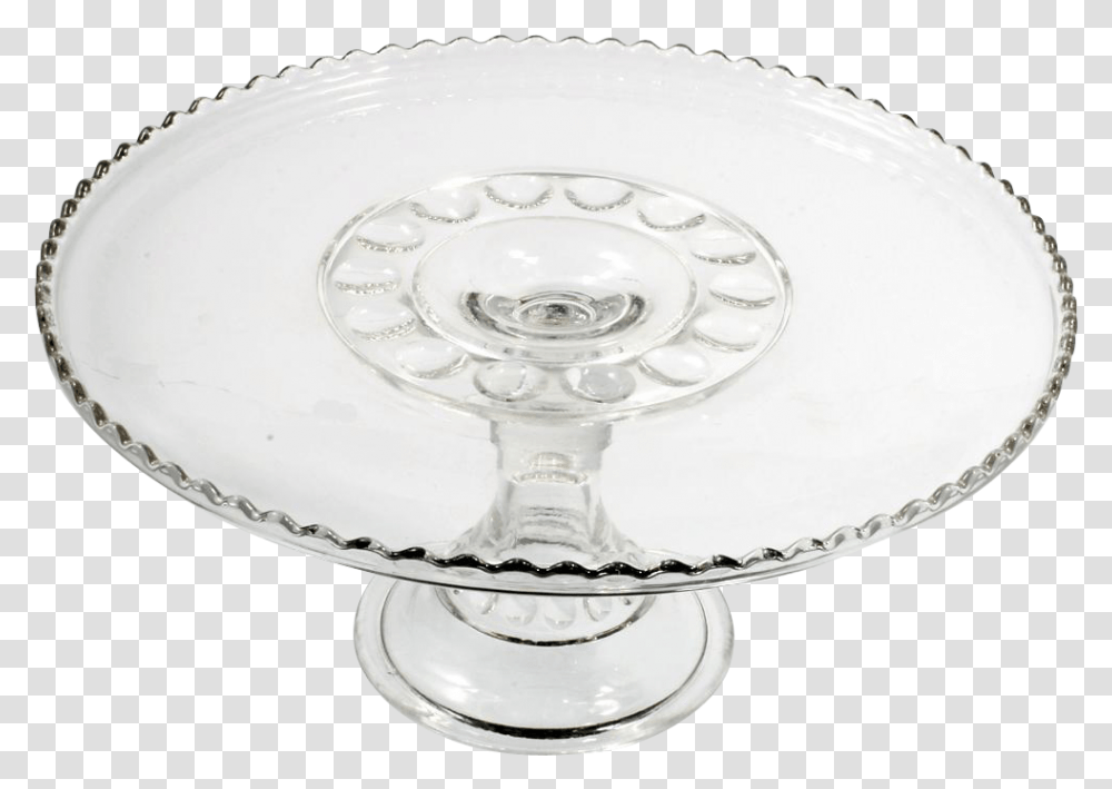 Eapg Antique Glass Cake Stand 1903 Carolina Mayflower Champagne Stemware, Furniture, Dish, Meal, Food Transparent Png