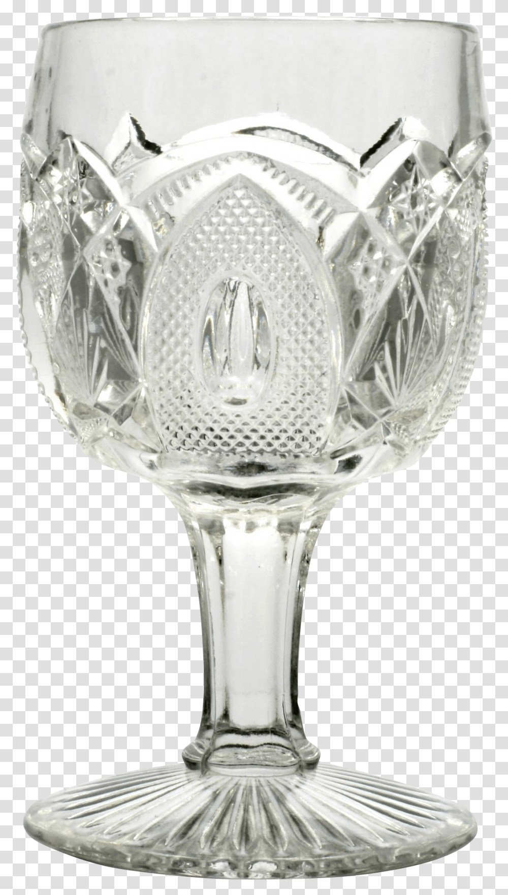 Eapg New Hampshire Goblet Us Glass Antique Pressed Wine Glass, Alcohol, Beverage, Drink Transparent Png