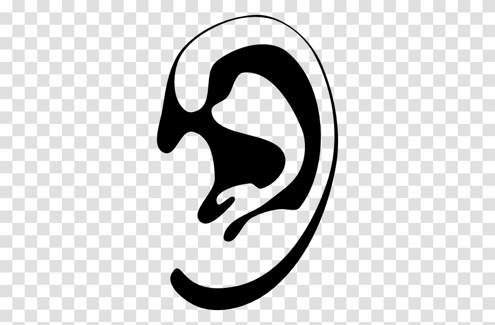 Ear Clip Art, Stencil Transparent Png