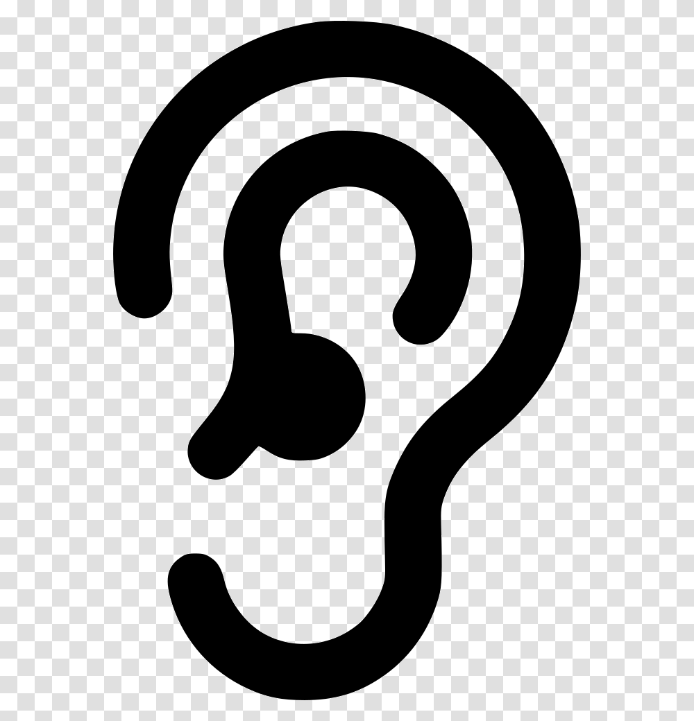 Ear Ear Icon Svg, Footprint, Stencil, Rug Transparent Png