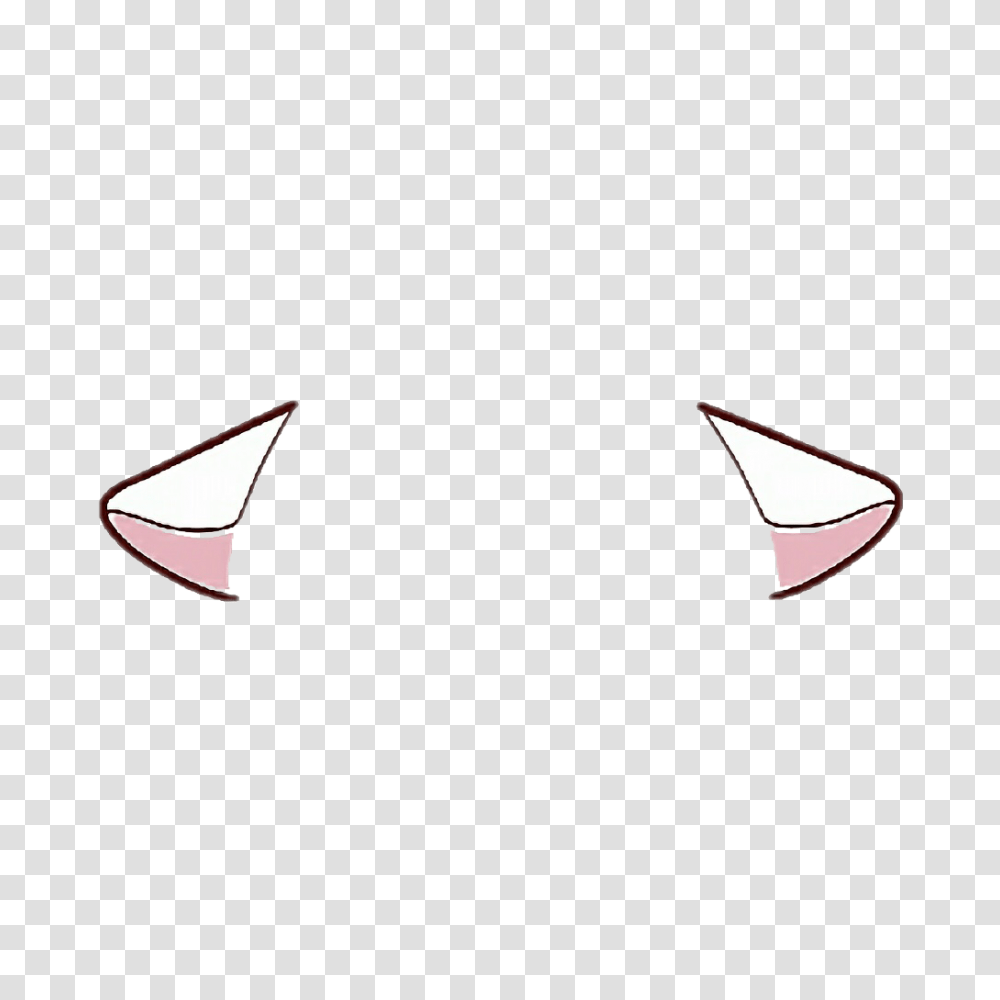 Ear Ears Cute Soft Sticker Stickers Pngs Edits Edit, Triangle, Apparel, Cone Transparent Png