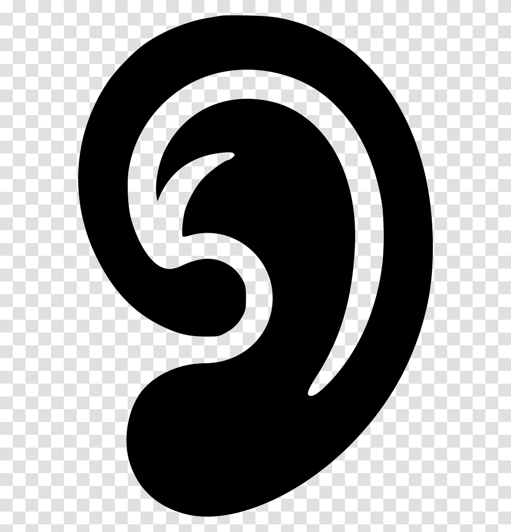 Ear Hearing Otolaryngology Deaf Pinna Circle, Rug, Stencil, Spiral Transparent Png
