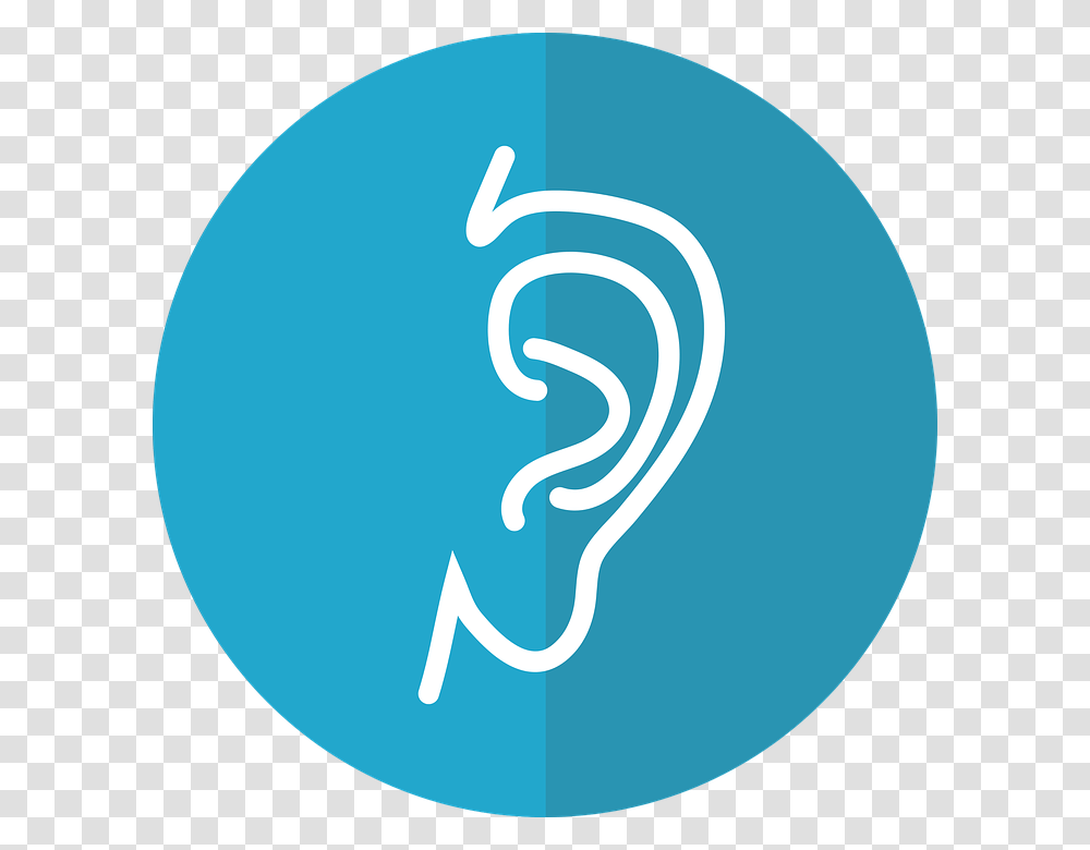 Ear Icon Ear Hearing Ear Phenotype Hear Hearing Icon Clipart, Label, Number Transparent Png