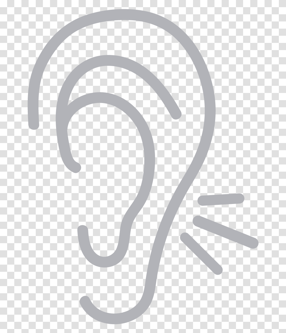 Ear Icon Illustration, Stencil, Spiral, Label Transparent Png