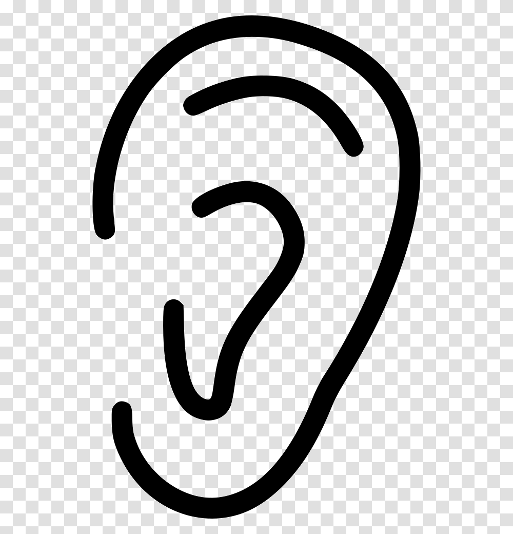 Ear, Number, Stencil Transparent Png