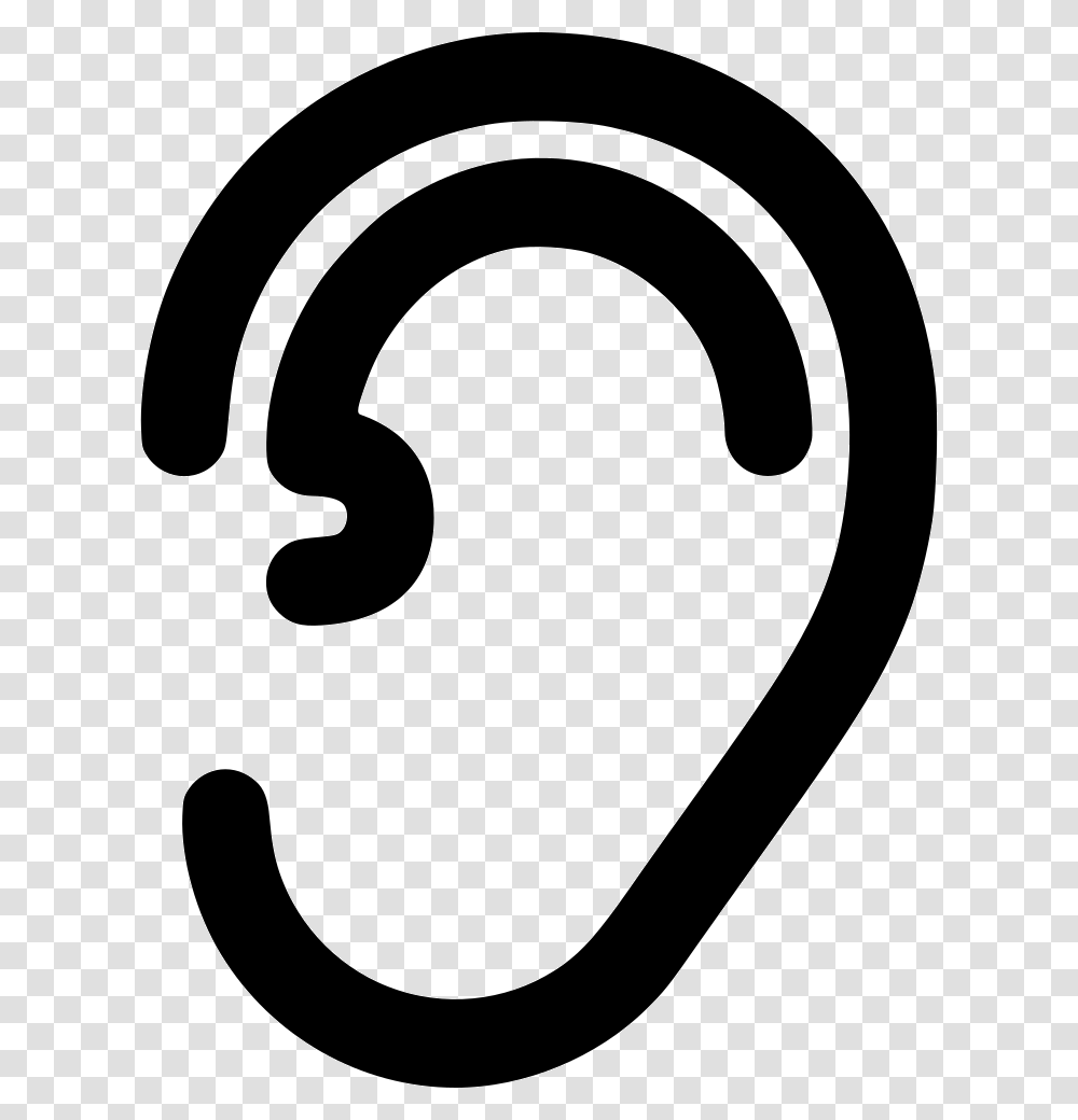 Ear, Stencil, Alphabet Transparent Png