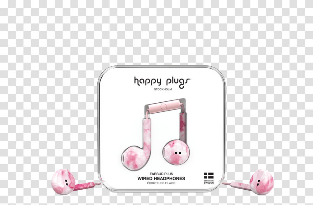 Earbud Plus Pink Marble Happy Plugs, Electronics, Ipod, Headphones, Headset Transparent Png