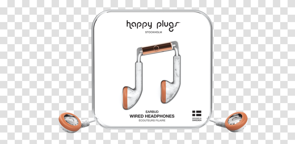 Earbud White Marble Happy Plugs, Label, Handle, Jaw Transparent Png
