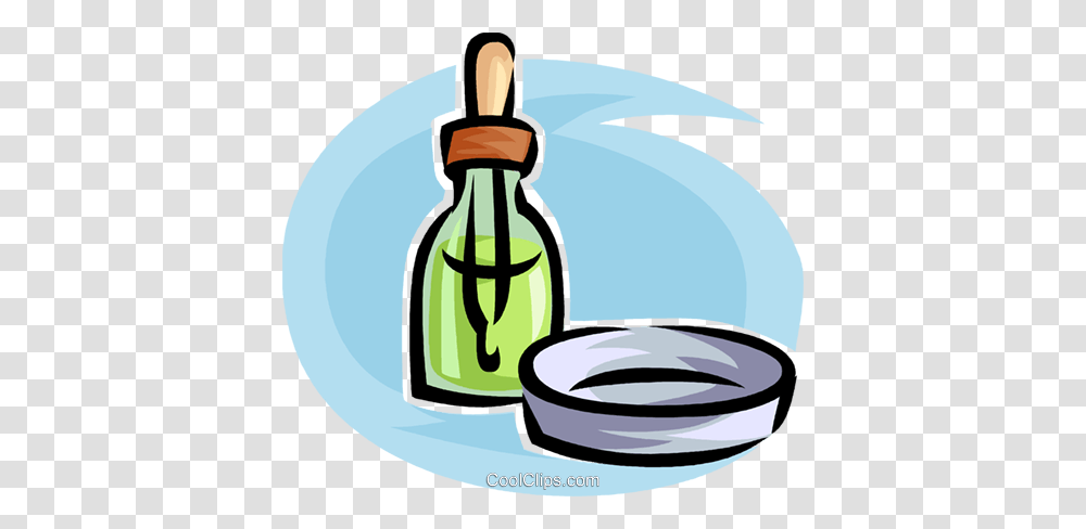 Eareye Dropper And A Petri Dish Royalty Free Vector Clip Art, Bottle, Beverage, Drink, Alcohol Transparent Png