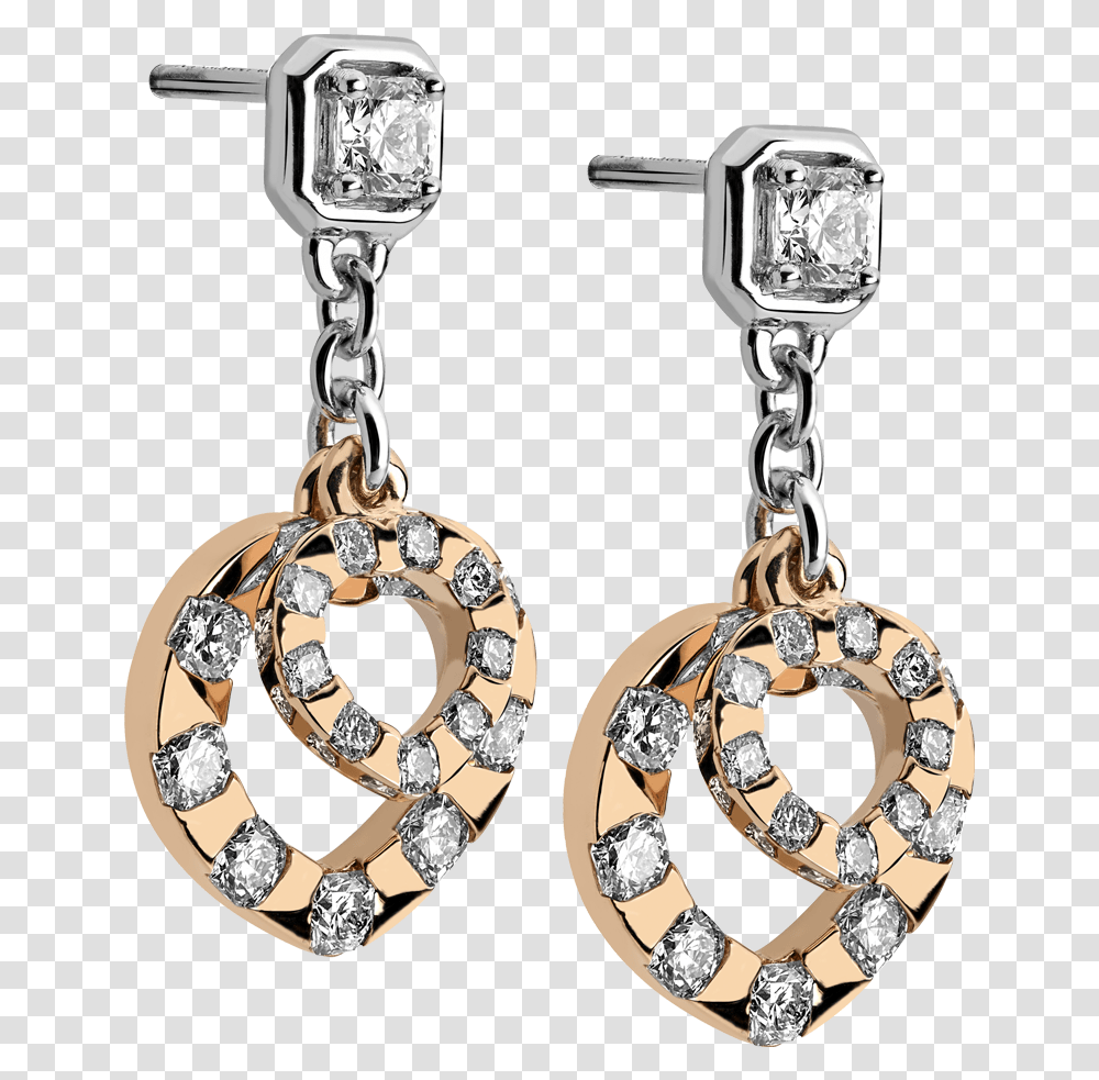 Earings Two Gold Earrings, Accessories, Accessory, Jewelry, Crystal Transparent Png