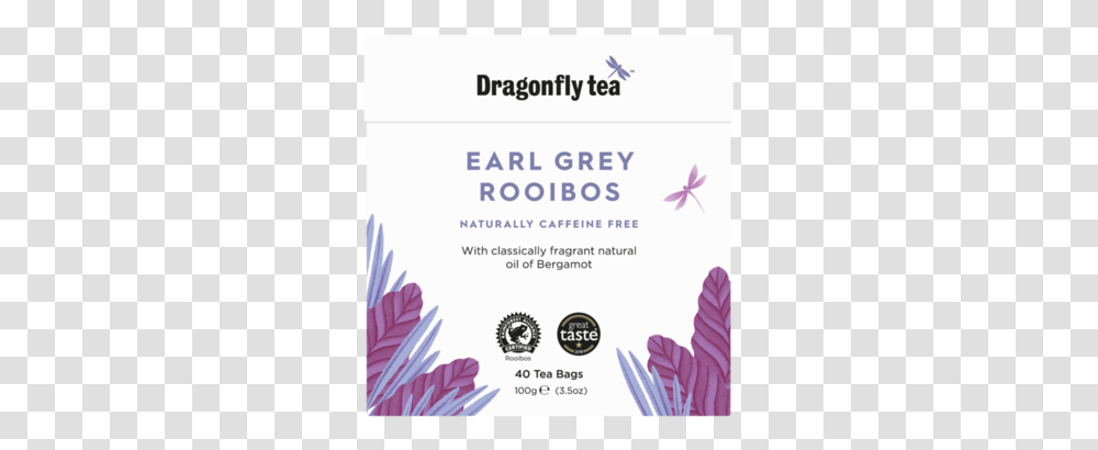 Earl Grey Rooibos Tea Dragonfly Tea, Flyer, Poster, Paper, Advertisement Transparent Png