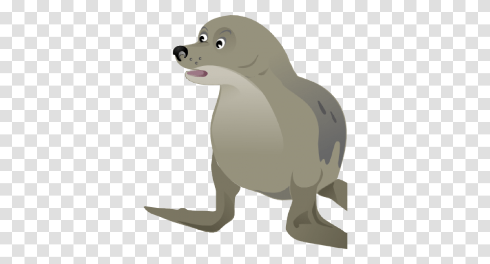 Earless Seal Cartoon Jingfm Realistic Seal Animal Clipart, Mammal, Snowman, Canine, Pet Transparent Png