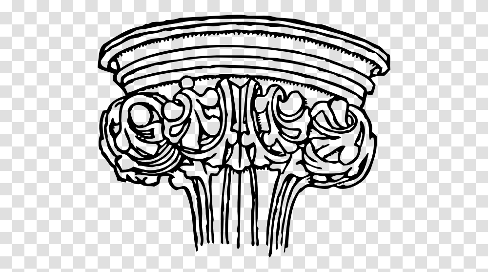 Early English Gothic Capital Clip Art Free Vector, Architecture, Building, Drawing, Pattern Transparent Png