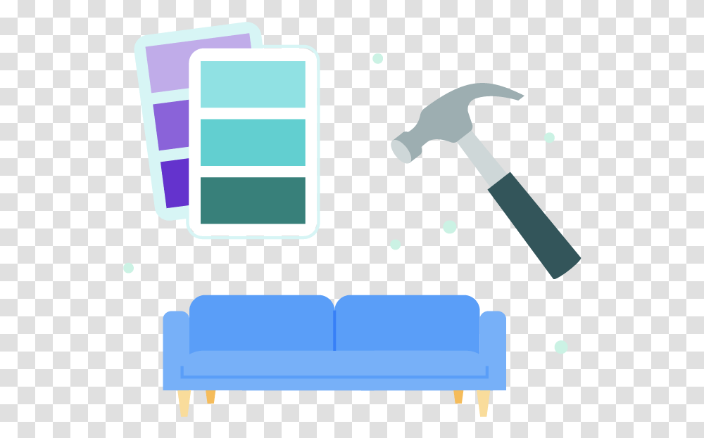 Earnest Loan Home Improvement Couch Home Improvement, Hammer, Tool Transparent Png