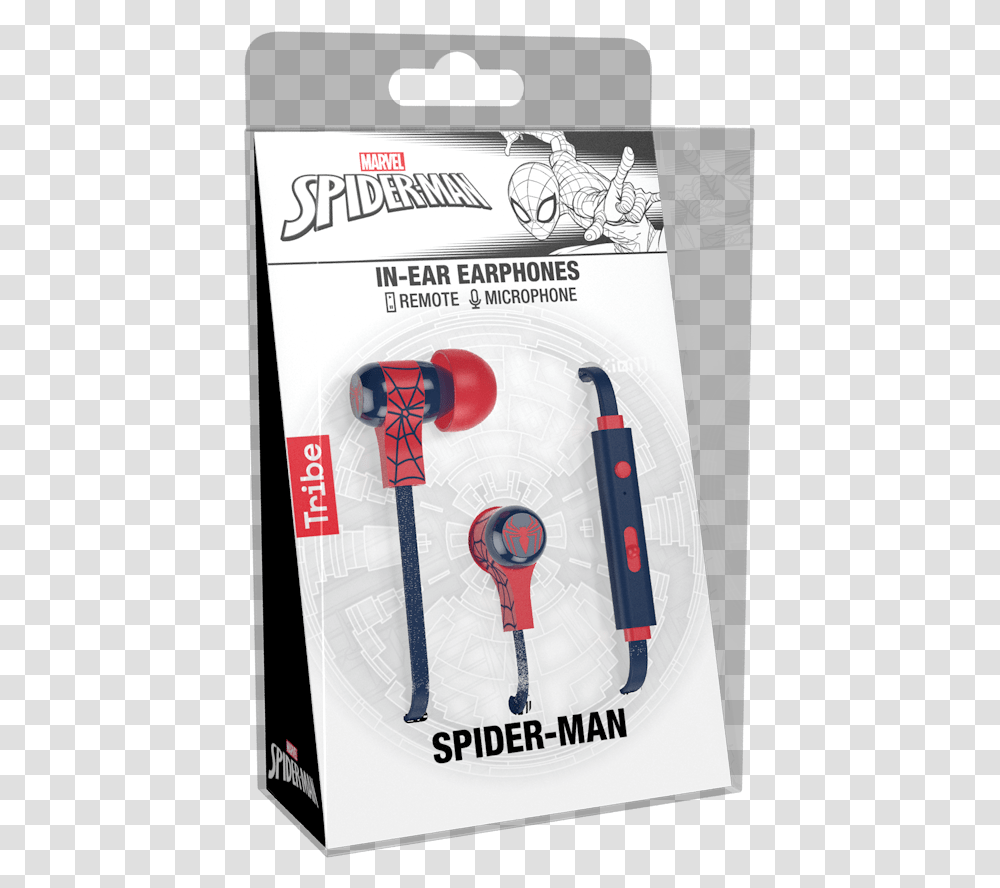 Earphone Swing Wired Marvel Spiderman, Blow Dryer, Appliance, Hair Drier, Flyer Transparent Png