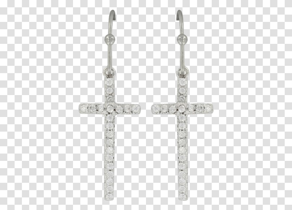 Earrings, Cross, Crucifix Transparent Png