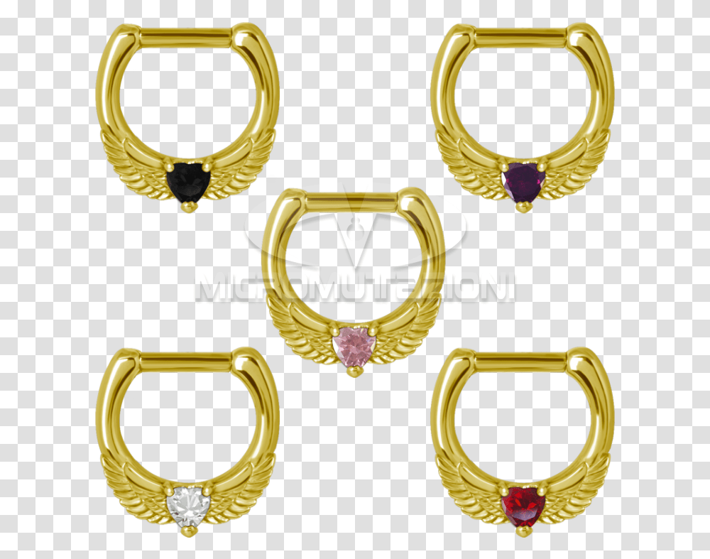 Earrings, Horseshoe, Gold Transparent Png