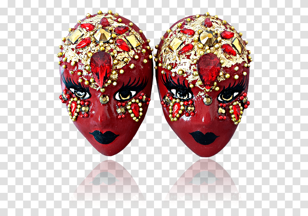 Earrings, Mask, Head, Crowd, Mouth Transparent Png
