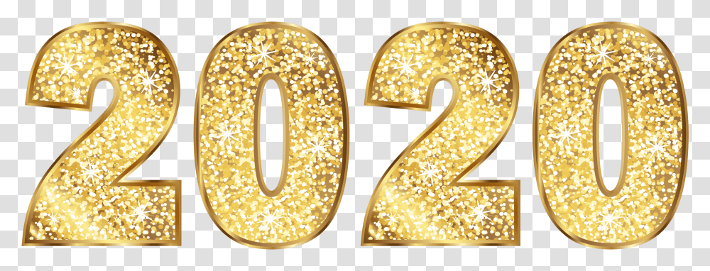 Earrings, Number, Gold Transparent Png