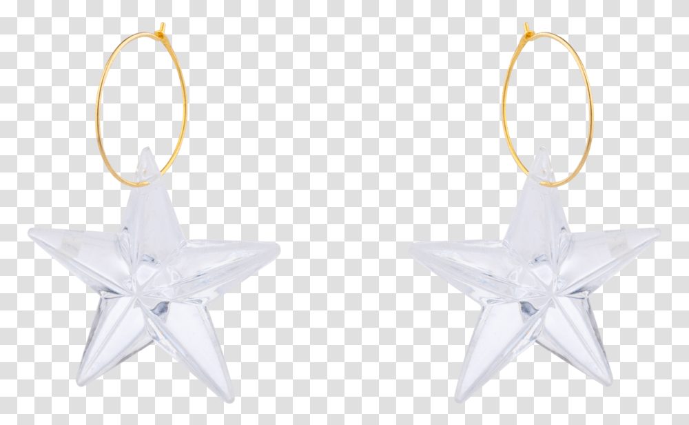 Earrings, Star Symbol, Cross, Airplane Transparent Png