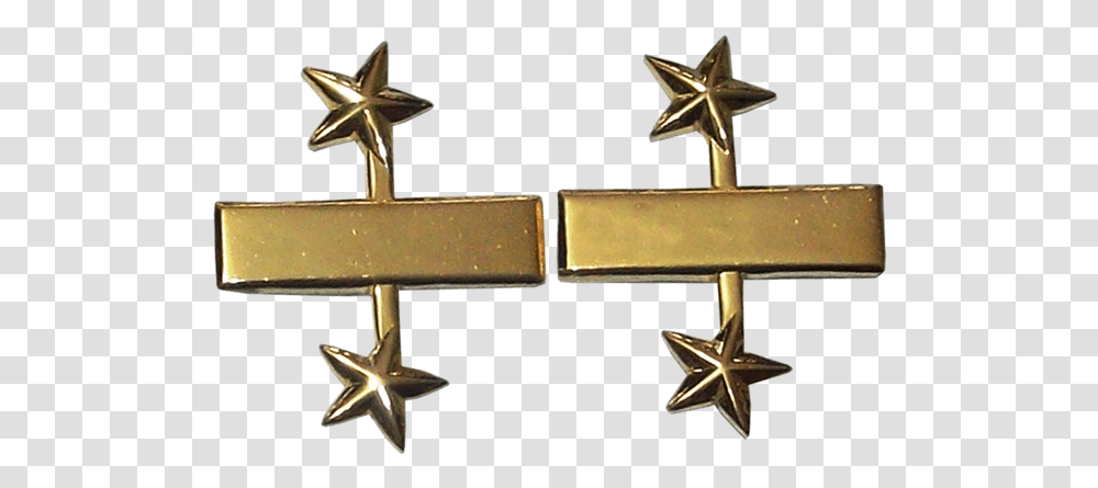 Earrings, Star Symbol, Gold, Cross Transparent Png