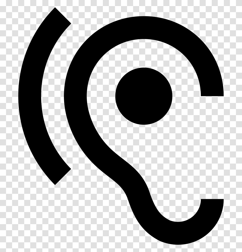 Ears Icon Free Download, Stencil, Alphabet Transparent Png