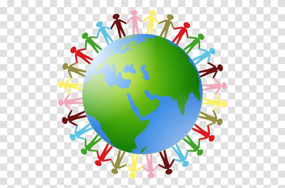 Earth Clip Clear Background Picture People Holding Hands Around The World, Outer Space, Astronomy, Universe, Planet Transparent Png