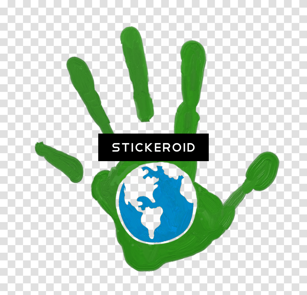Earth Day Hd Download Child Greeen Hand Clip Art, Apparel, Glove Transparent Png