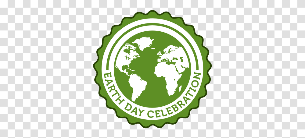Earth Day Round Badge World Map Circle, Label, Text, Logo, Symbol Transparent Png